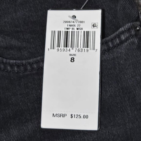 Lauren Ralph Lauren Relaxed Tapered Ankle Jeans Empire Black Wash NWT - Picture 7 of 13